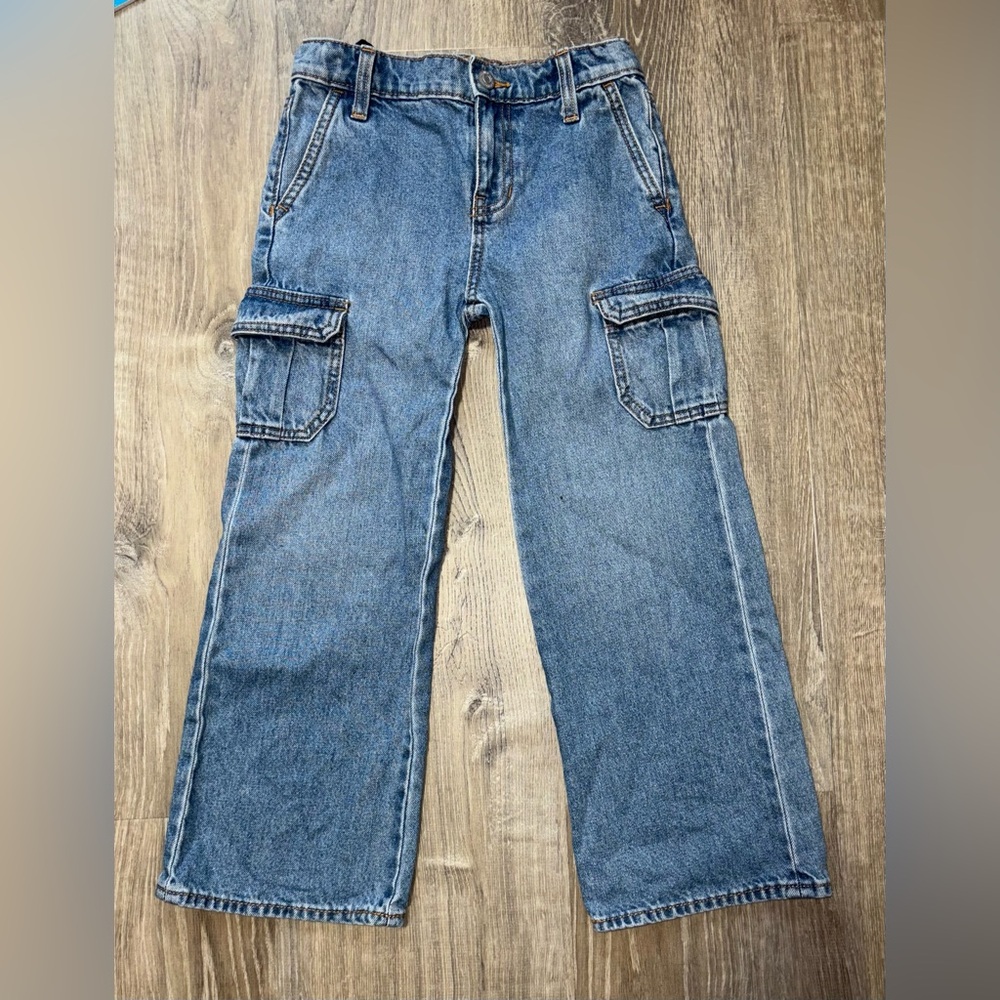 Girls Baggy Wide-Leg Jeans